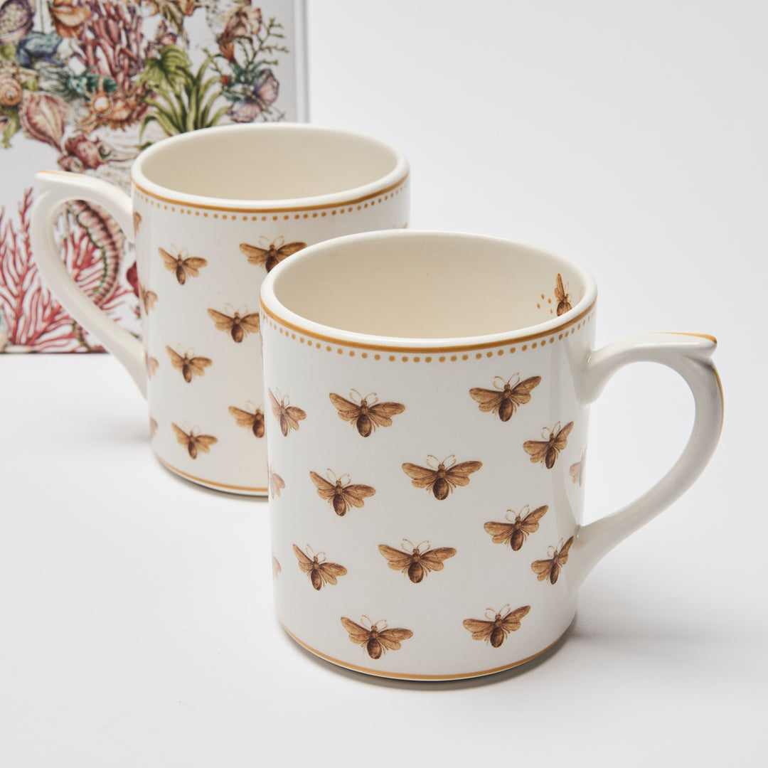 Dior Ceramic with Bee Motif Les Gris-Gris de Monsieur Dior Mug Set
