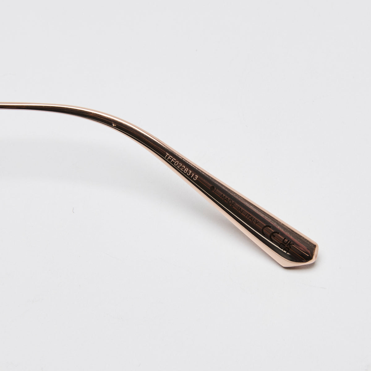 Dior Blue Purple Gradient Rose Gold CD Chain M1U Frameless Sunglasses