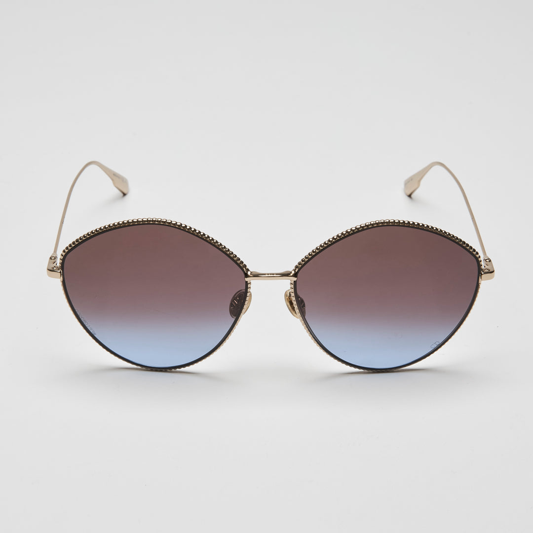 Dior Gold Tone DiorSociety4 Round Gradient Sunglasses