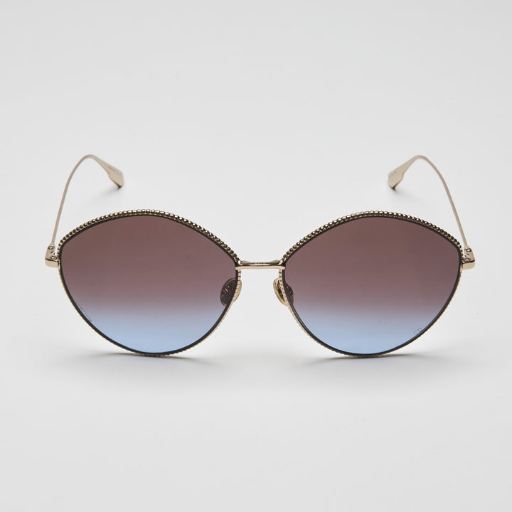 Dior Gold Tone DiorSociety4 Round Gradient Sunglasses