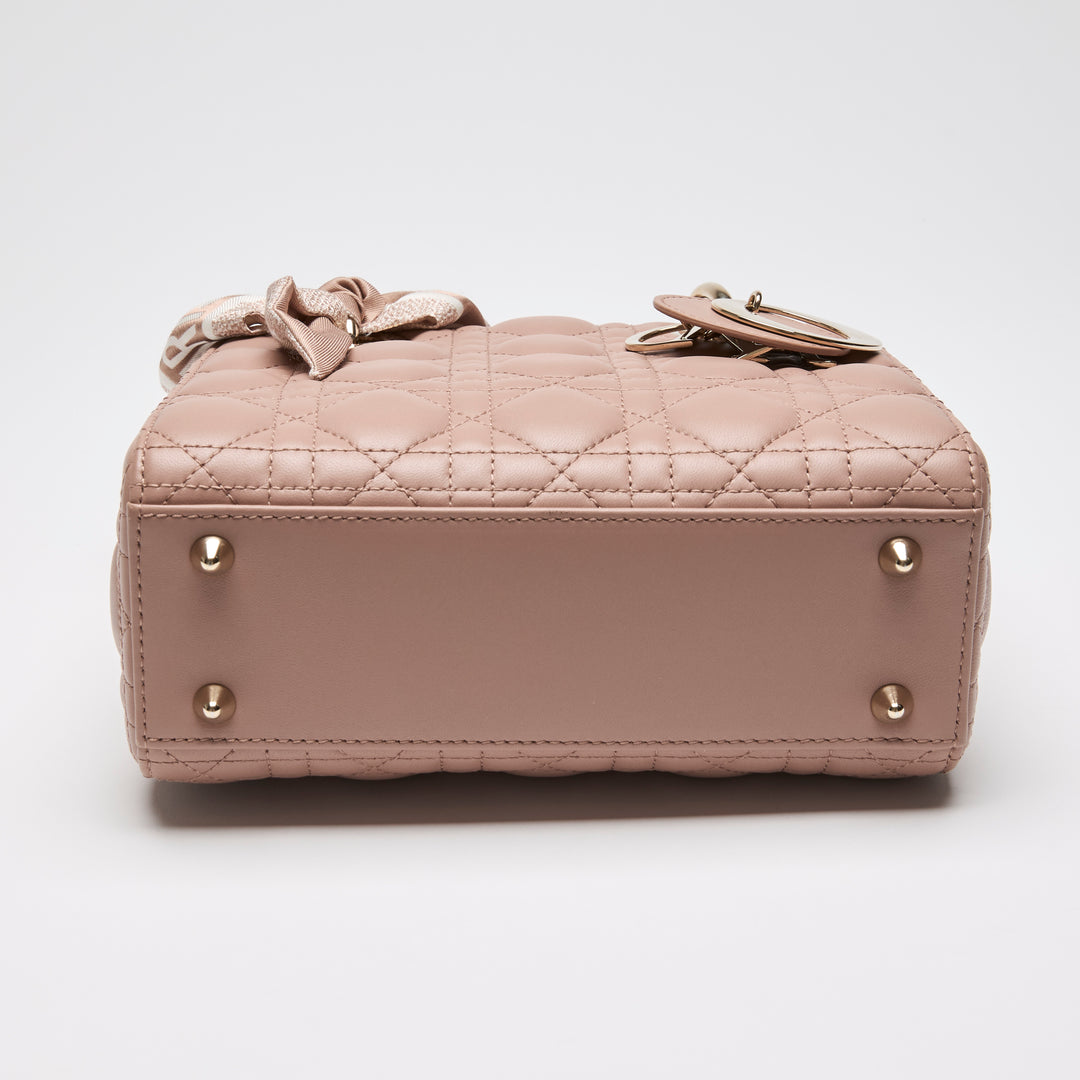 Dior Blush Pink Cannage Lambskin Leather Small Lady My ABDCDior Bag