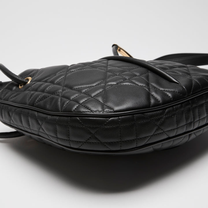 Dior Black Cannage Lambskin Leather Medium Nolita Tote Bag