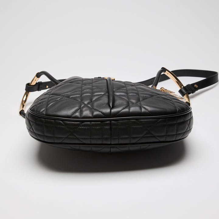 Dior Black Cannage Lambskin Leather Medium Nolita Tote Bag