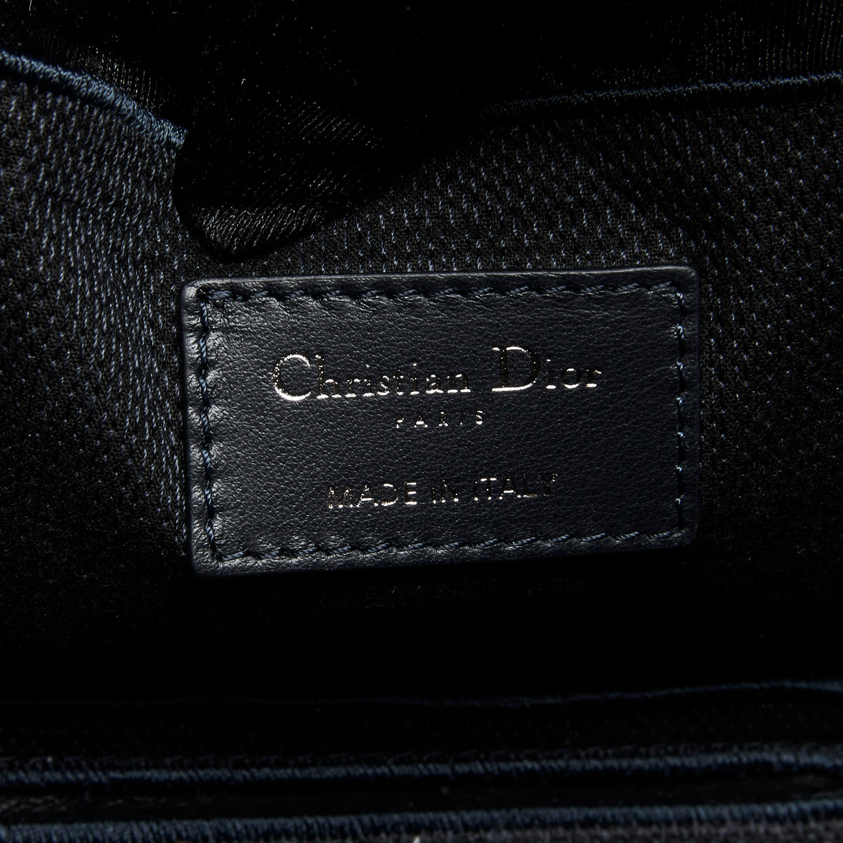 Dior Velvet  Cannage Vanity Case Blue
