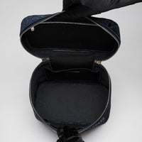 Dior Velvet  Cannage Vanity Case Blue