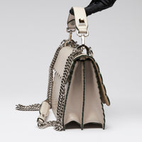 Fendi Smooth Leather Grey Kan I Scalloped Shoulder Bag