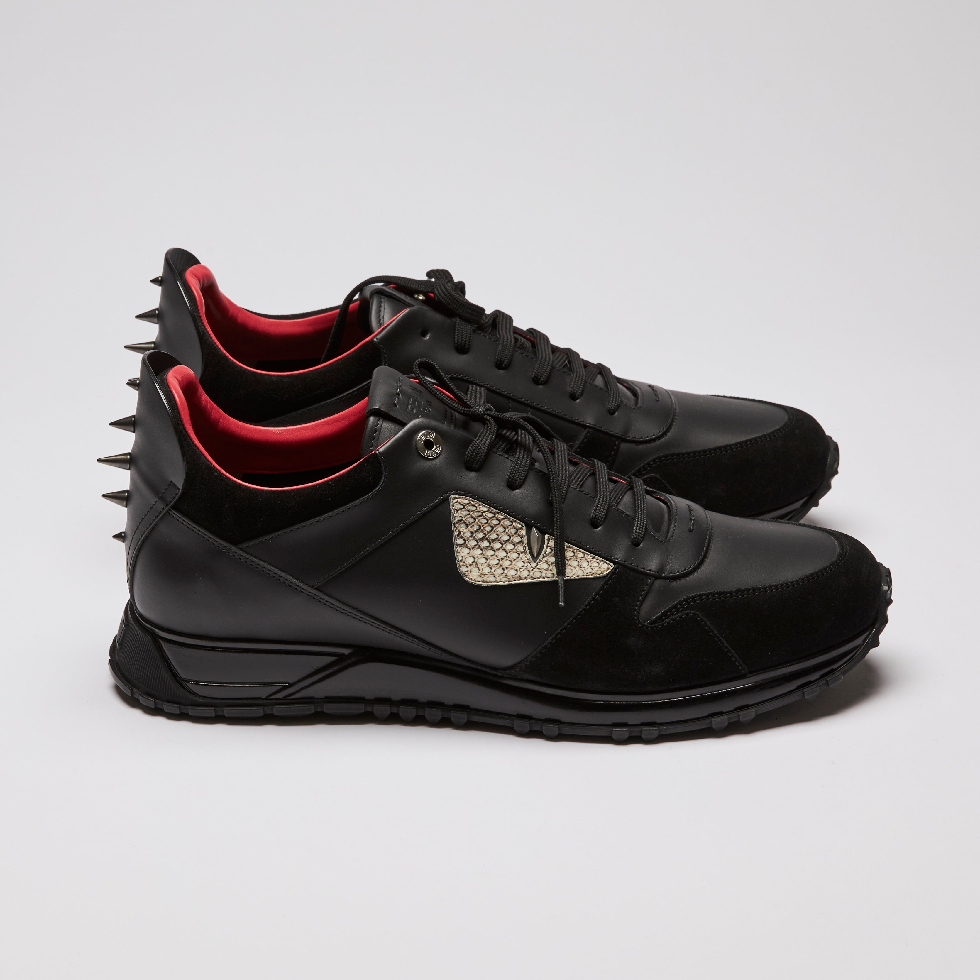Fendi lace up sneakers discount