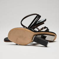 Fendi "Fendi First" Leather Sandals, Size 36.5