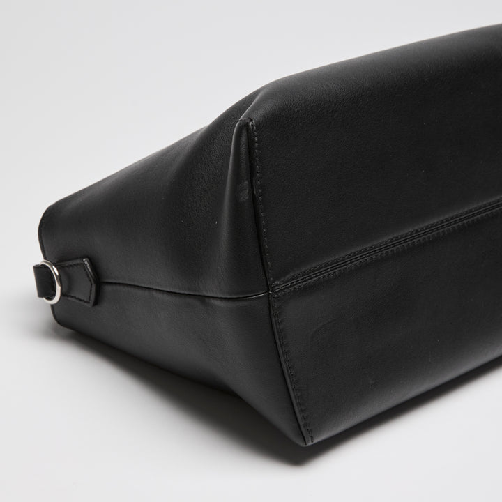 Fendi Black Nappa Calfskin Leather Large By the Way Boston Handbag