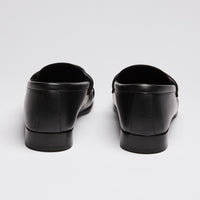 Givenchy Black Brushed Leather Loafers Size 40