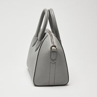 Givenchy Grey Grained Leather Mini Antigona Handbag