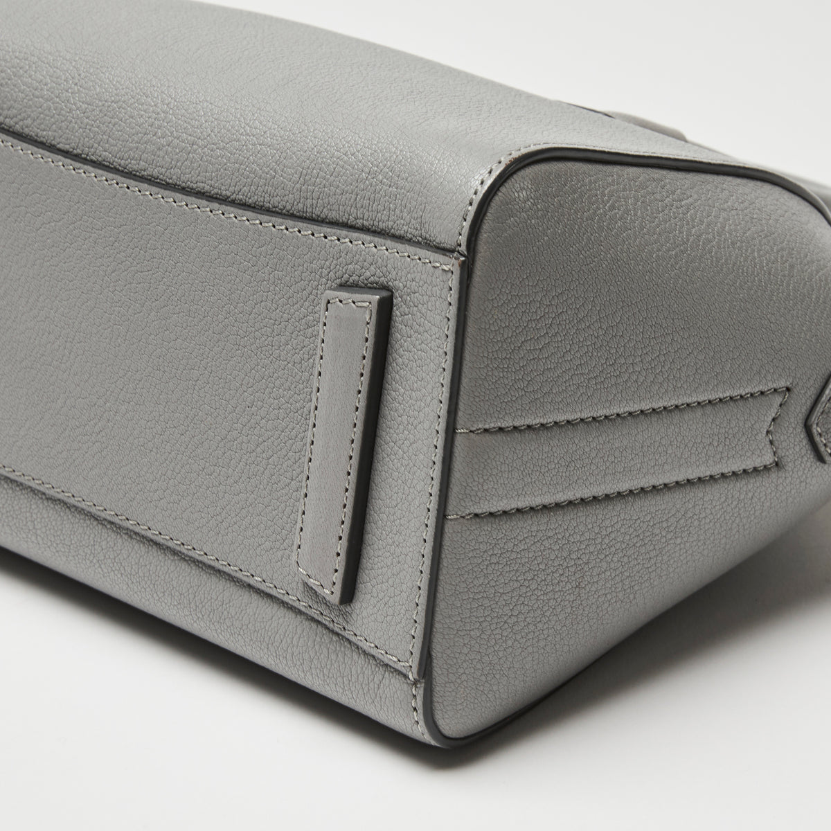 Givenchy Grey Grained Leather Mini Antigona Handbag