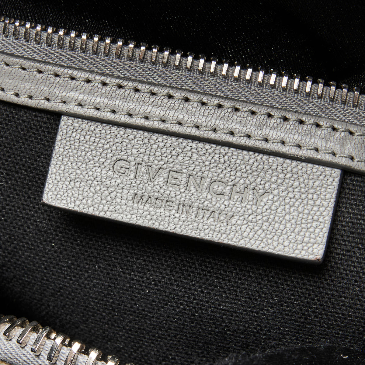 Givenchy Grey Grained Leather Mini Antigona Handbag