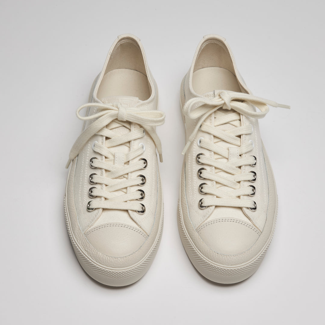 Givenchy Ivory Canvas City Low-Top Sneakers Size 38