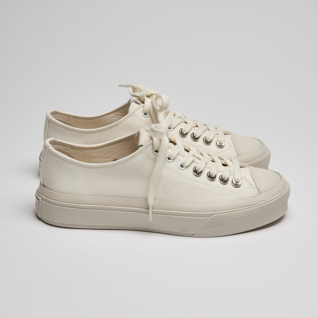 Givenchy Ivory Canvas City Low-Top Sneakers Size 38