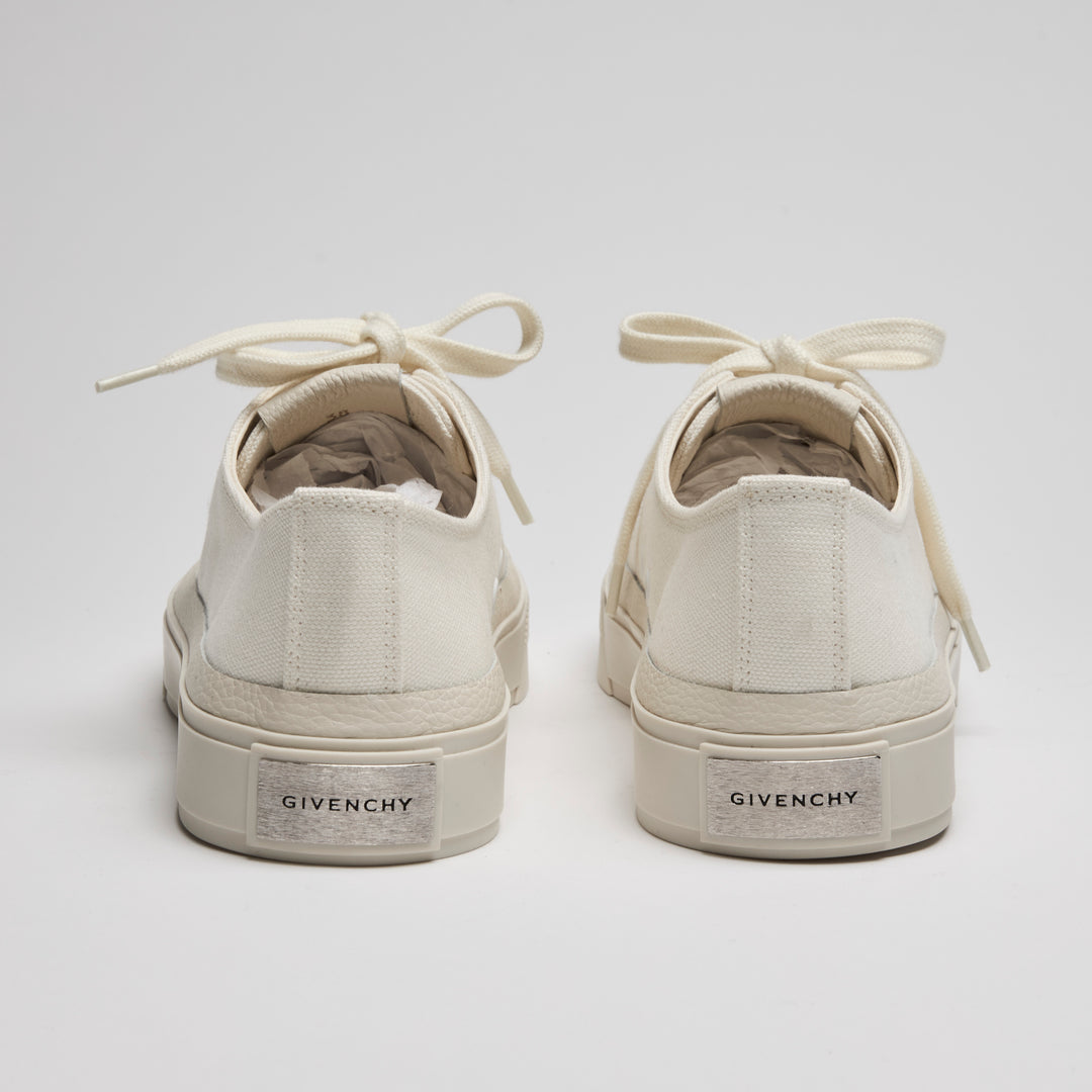 Givenchy Ivory Canvas City Low-Top Sneakers Size 38