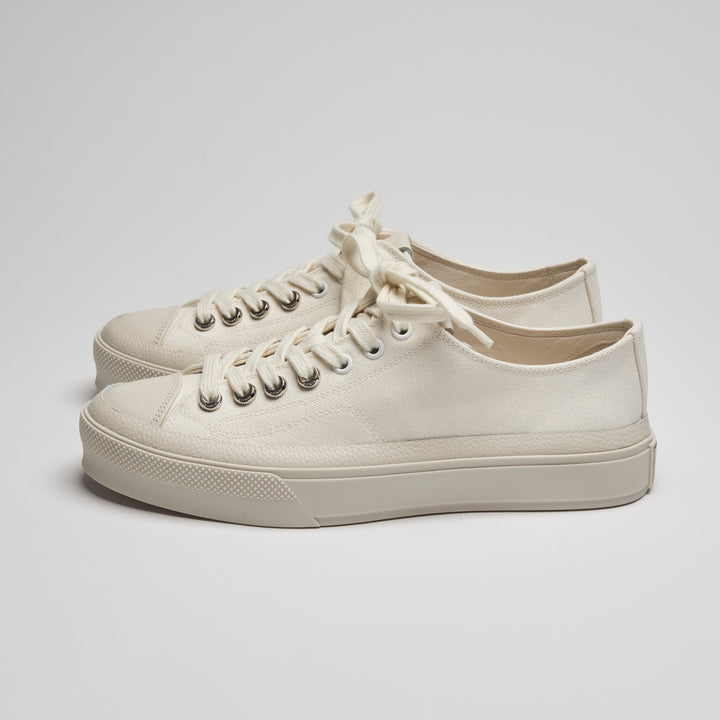 Givenchy Ivory Canvas City Low-Top Sneakers Size 38