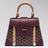 Goyard Burgundy Goyardine "Saigon" Top Handle Bag