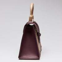 Goyard Burgundy Goyardine "Saigon" Top Handle Bag