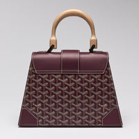 Goyard Burgundy Goyardine "Saigon" Top Handle Bag