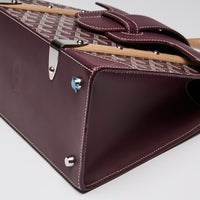 Goyard Burgundy Goyardine "Saigon" Top Handle Bag