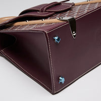 Goyard Burgundy Goyardine "Saigon" Top Handle Bag