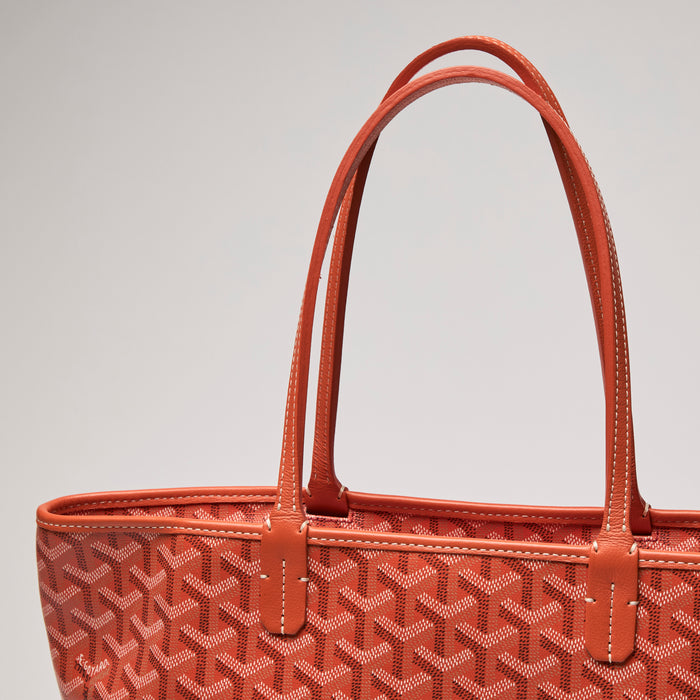 Goyard Orange Goyardine Canvas Saint Louis PM Tote Bag