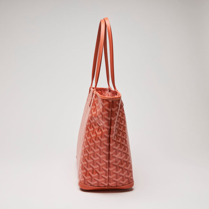 Goyard Orange Goyardine Canvas Saint Louis PM Tote Bag