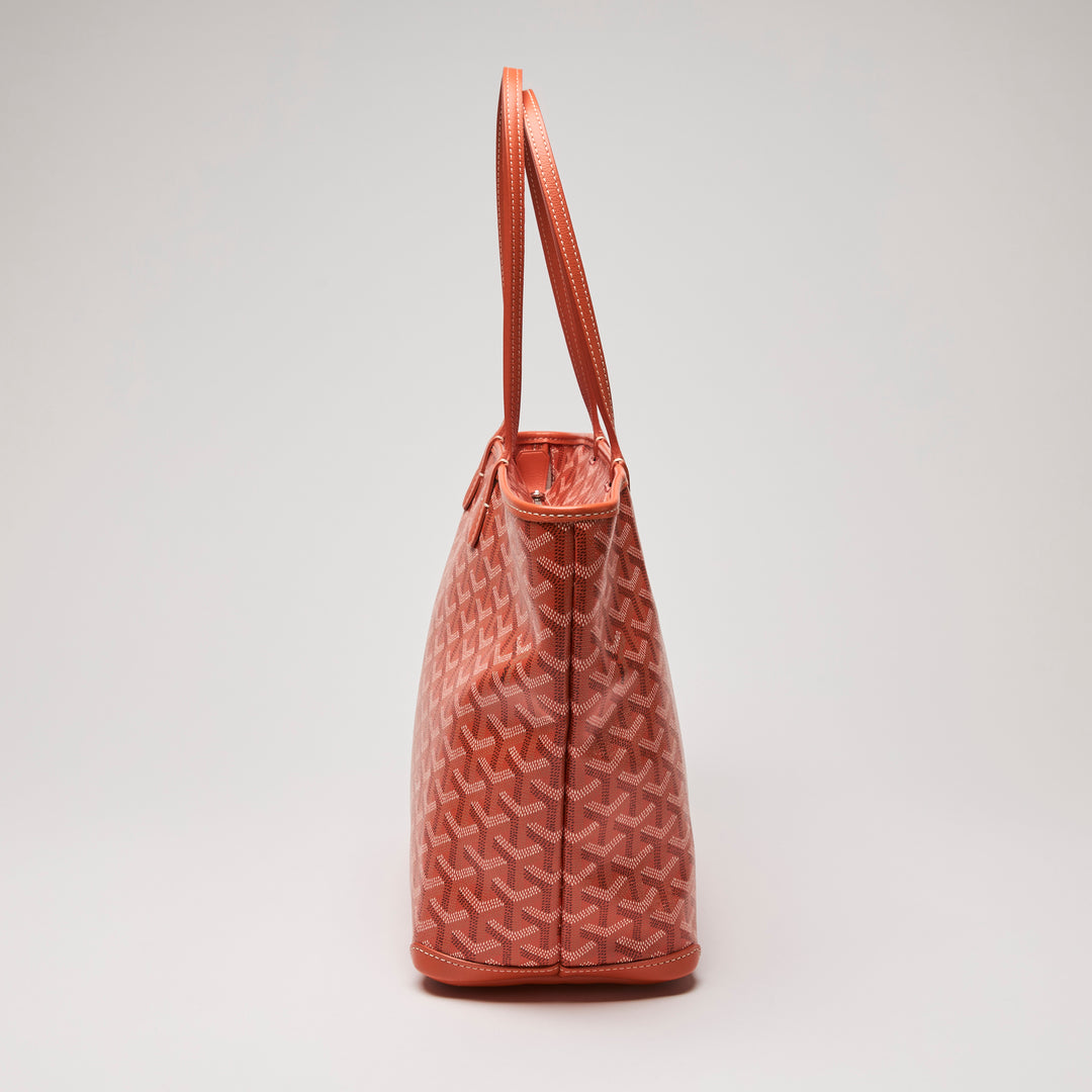 Goyard Orange Goyardine Canvas Saint Louis PM Tote Bag