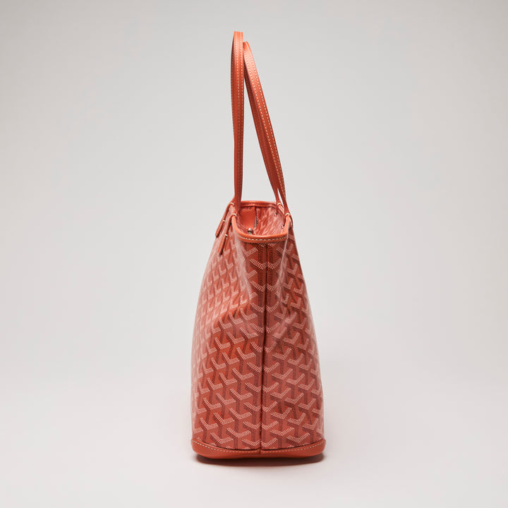Goyard Orange Goyardine Canvas Saint Louis PM Tote Bag