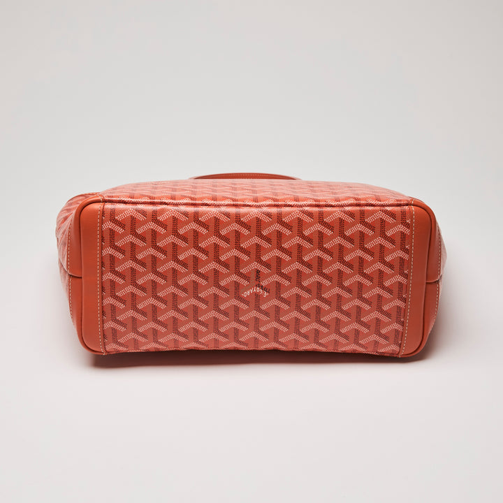 Goyard Orange Goyardine Canvas Saint Louis PM Tote Bag