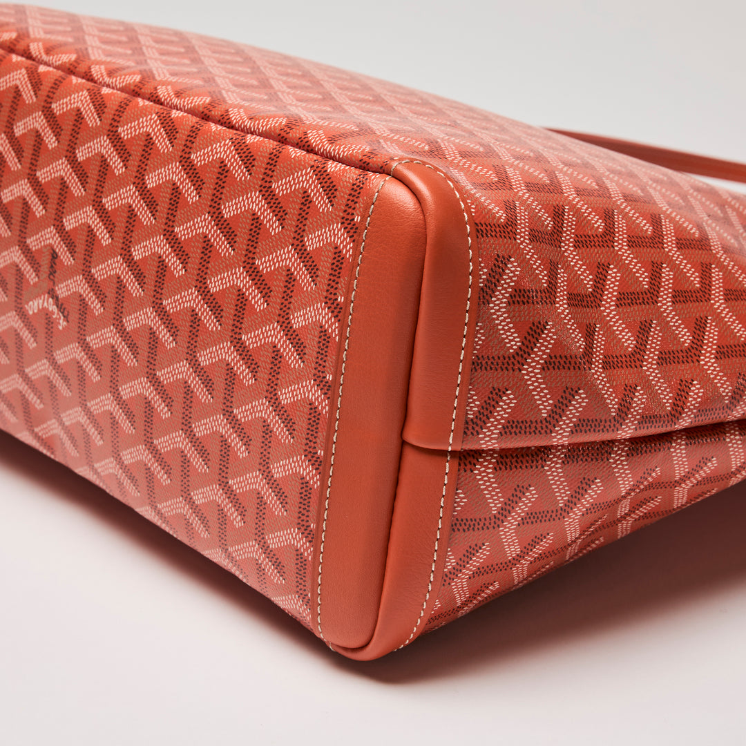 Goyard Orange Goyardine Canvas Saint Louis PM Tote Bag