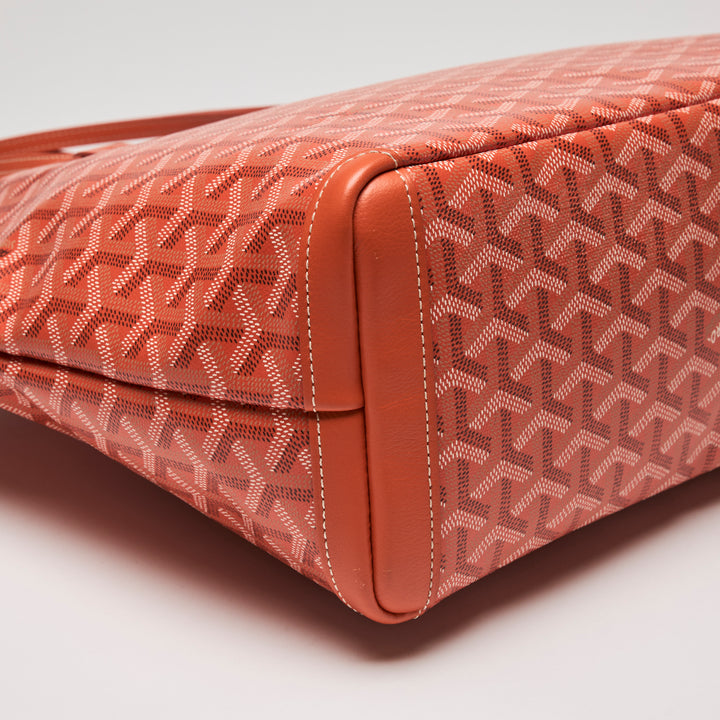Goyard Orange Goyardine Canvas Saint Louis PM Tote Bag