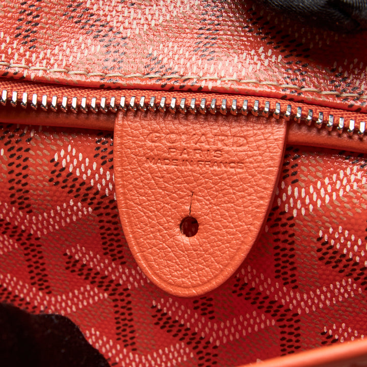 Goyard Orange Goyardine Canvas Saint Louis PM Tote Bag