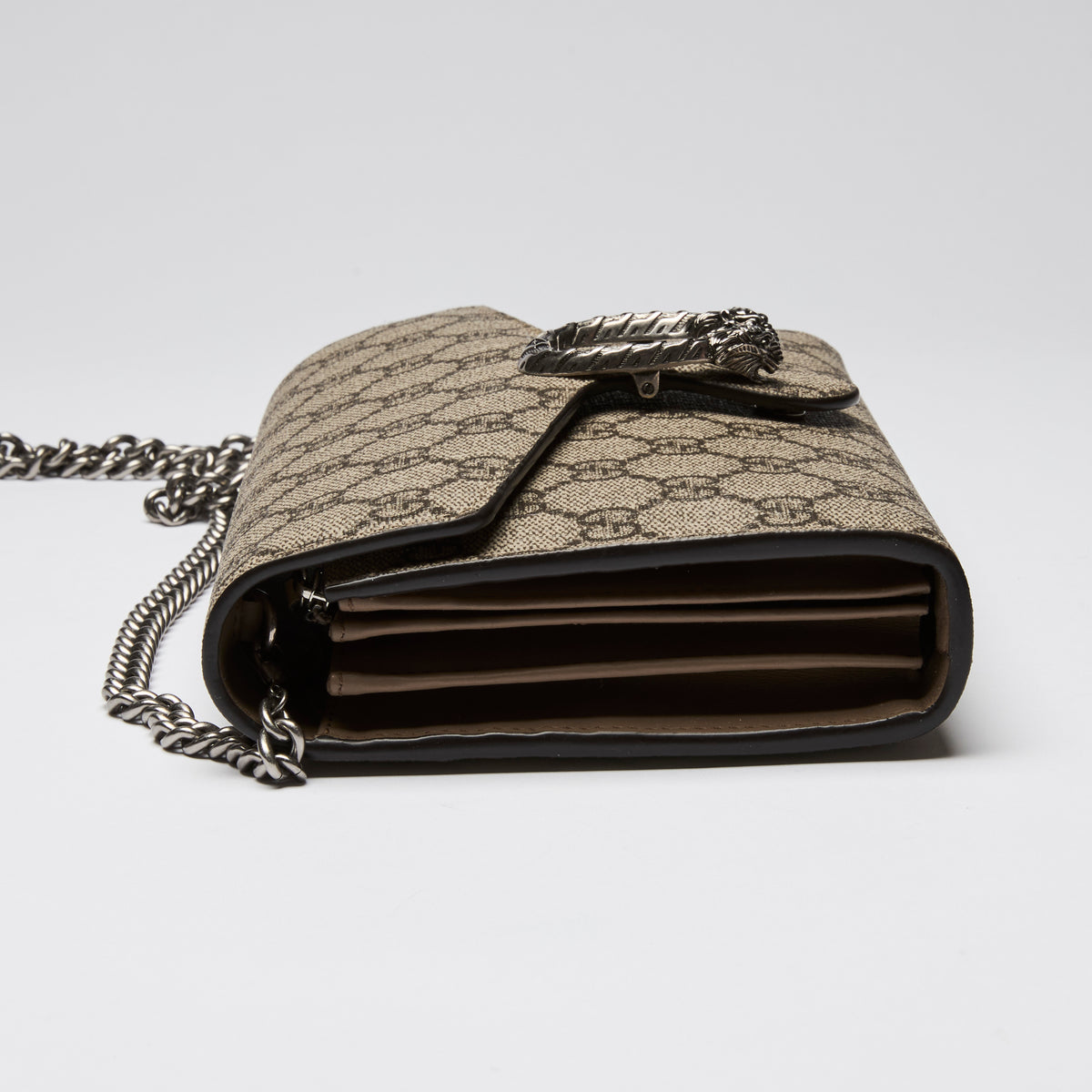 Gucci GG Supreme Canvas Monogram Dionysus Wallet On Chain