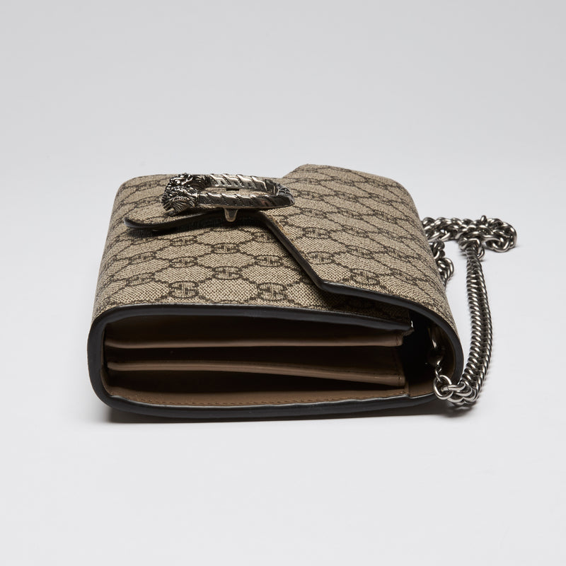 Gucci GG Supreme Canvas Monogram Dionysus Wallet On Chain
