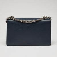 Gucci Navy Grained Leather Medium Dionysus Shoulder Bag