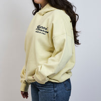 Gucci Yellow/Green Hoodie with Navy Logo Size S