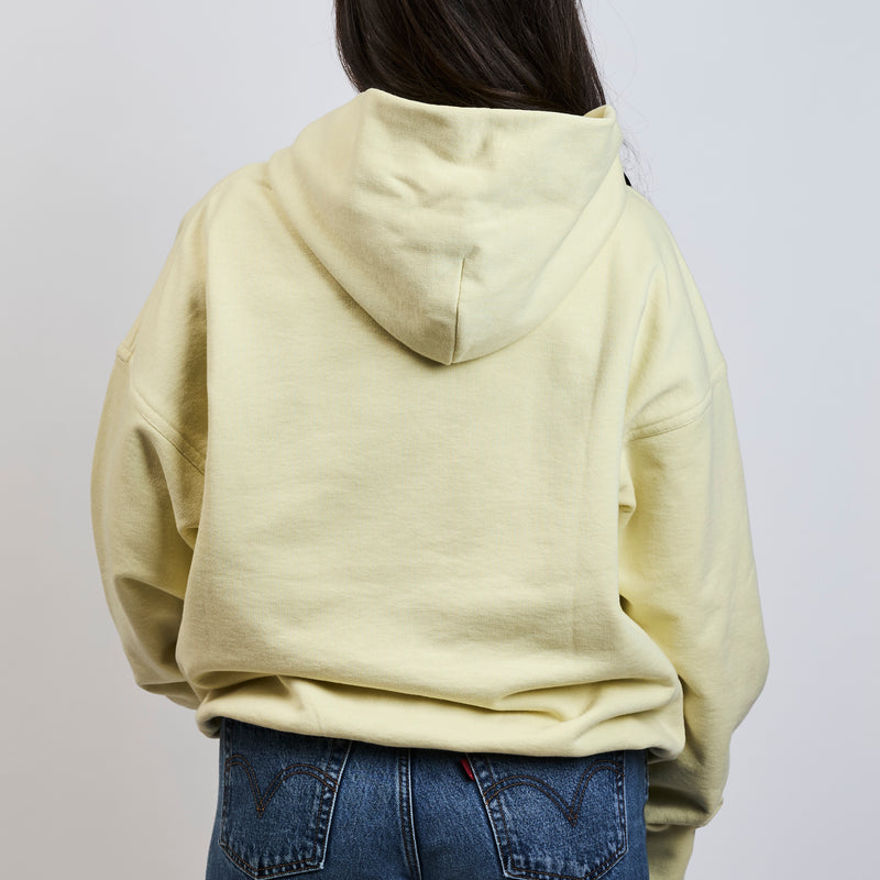 Gucci Yellow/Green Hoodie with Navy Logo Size S