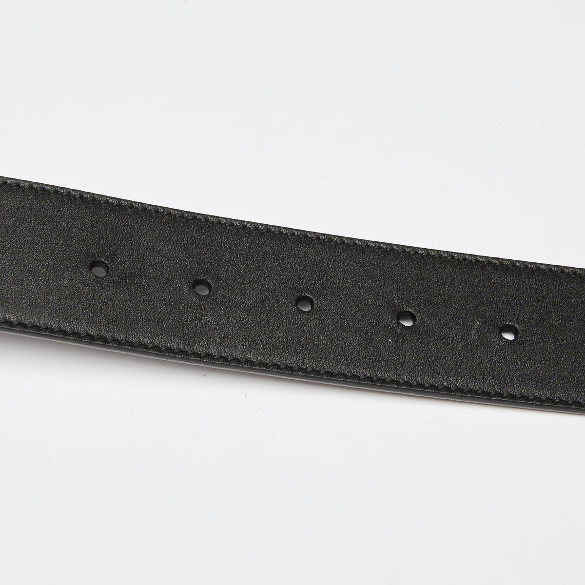 Gucci Black Leather Marmont Belt Size 80