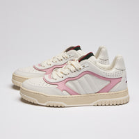 Gucci "Re-Web" Low Top Sneakers in White/Pink Size 39.5 & 36.5