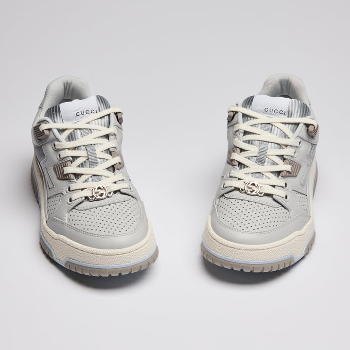 Gucci Powder Blue Panelled Low-Top Sneakers Size 36