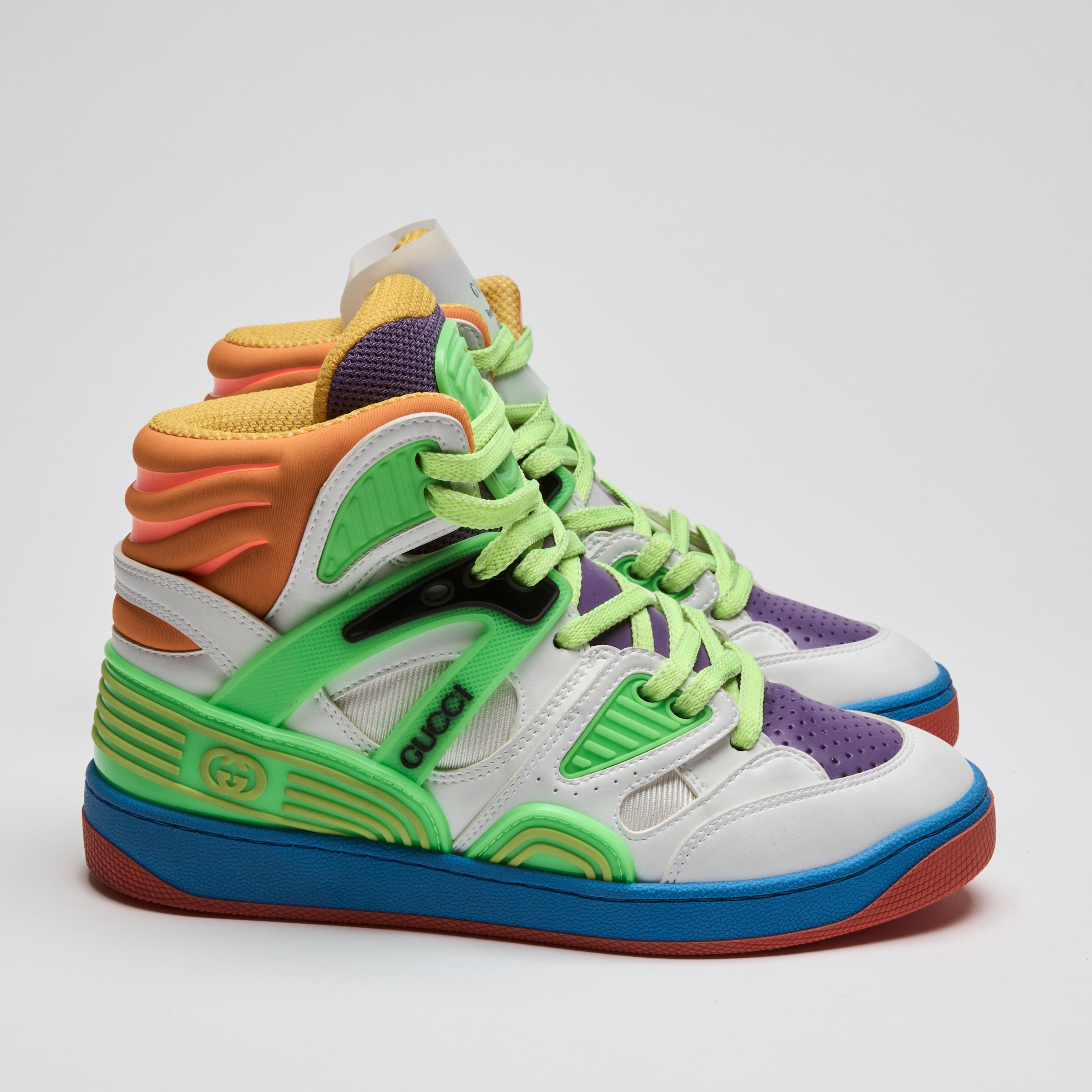 Gucci Demetra Multicolor High Top Sneakers Size 35