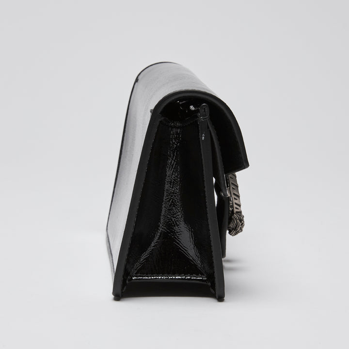 Gucci Black Patent Leather Mini Dionysus Chain Bag