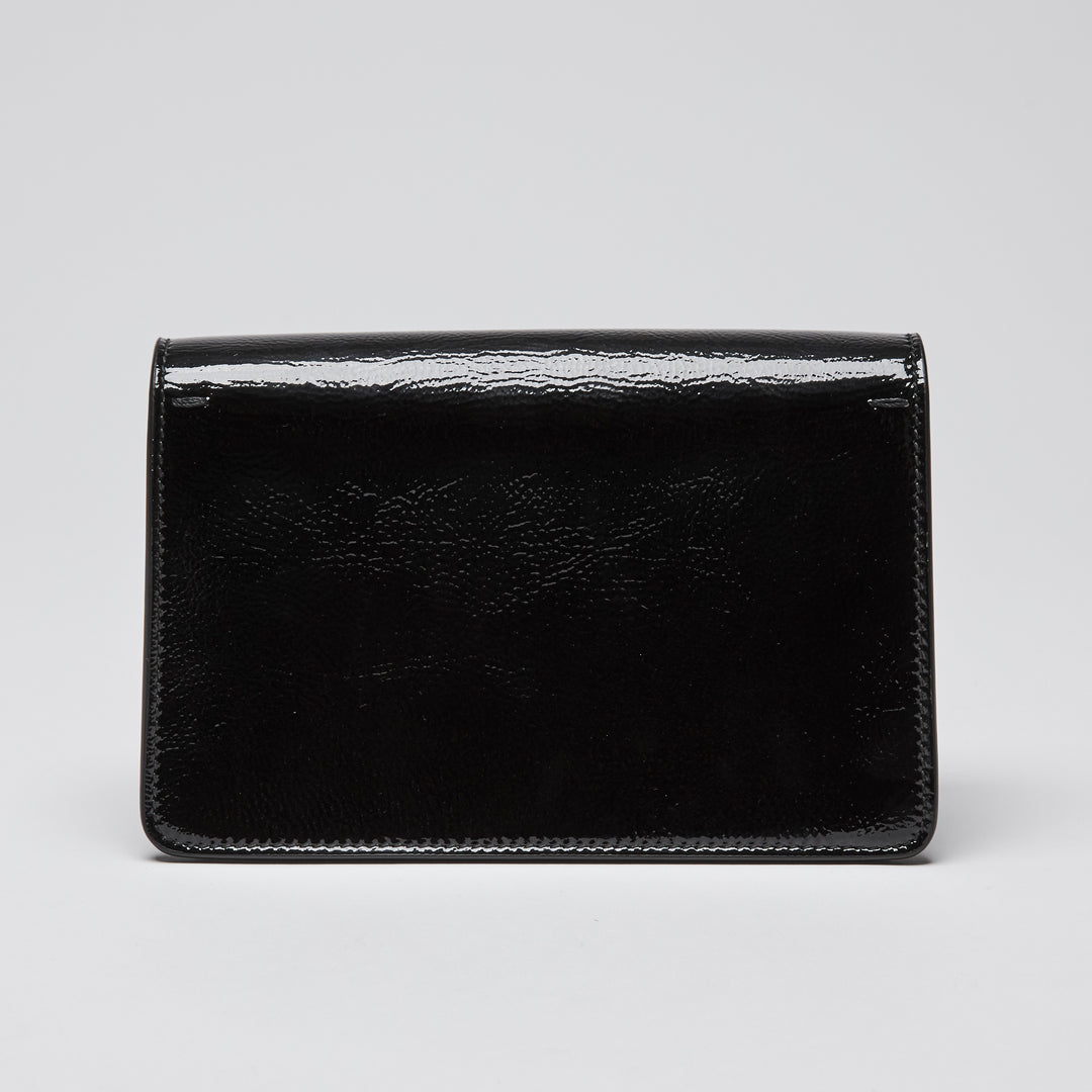 Gucci Black Patent Leather Mini Dionysus Chain Bag