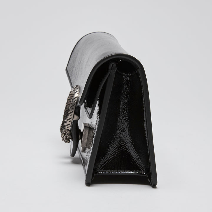 Gucci Black Patent Leather Mini Dionysus Chain Bag