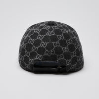Gucci Grey GG Wool Baseball Cap Size L