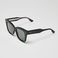 Gucci Black Cat-eye Gold Accent Sunglasses