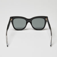 Gucci Black Cat-eye Gold Accent Sunglasses