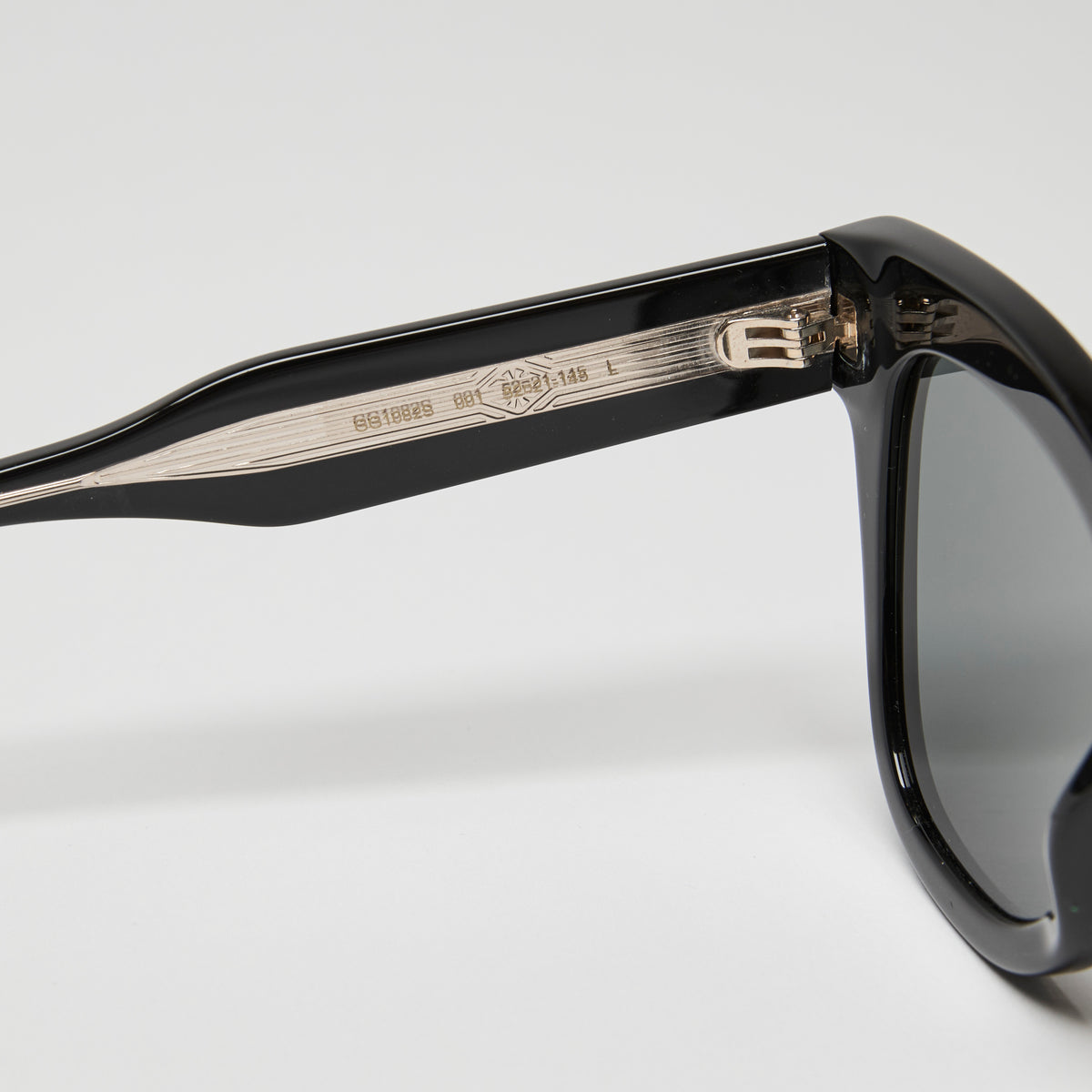 Gucci Black Cat-eye Gold Accent Sunglasses